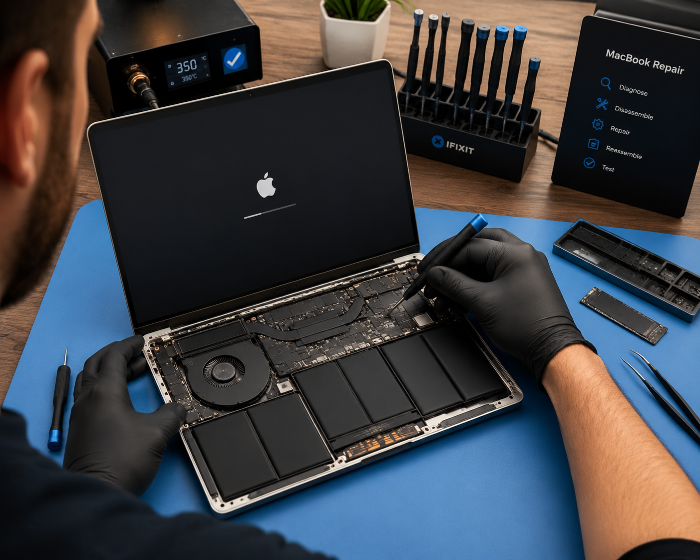 iPhone repair technician